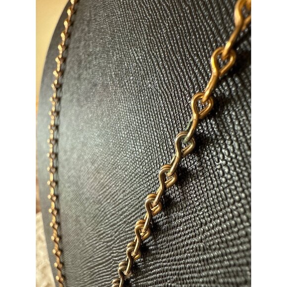 Avon Vintage Gold-Tone Locket Necklace With Brown Gemstone Pendant - Picture 5 of 16